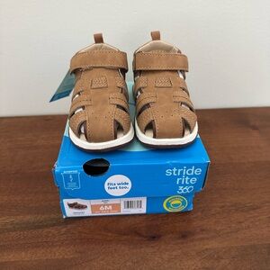 Stride Rite Paddy Sneaker Sandal - Little Kid Tan